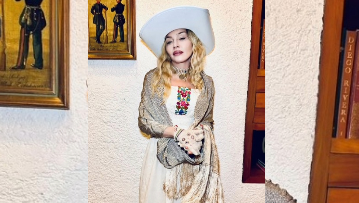 La intérprete de "A like a Virgen" sorprendió a sus seguidores con unas fotos que se tomó durante su visita a la Casa Azul de Frida Kahlo