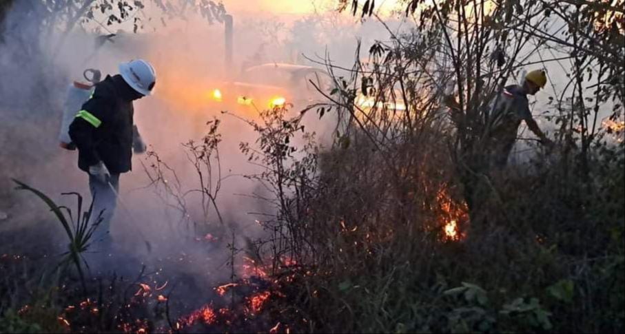 Pobladores de El Cuyo presentaron problemas electricidad y agua por el incendio