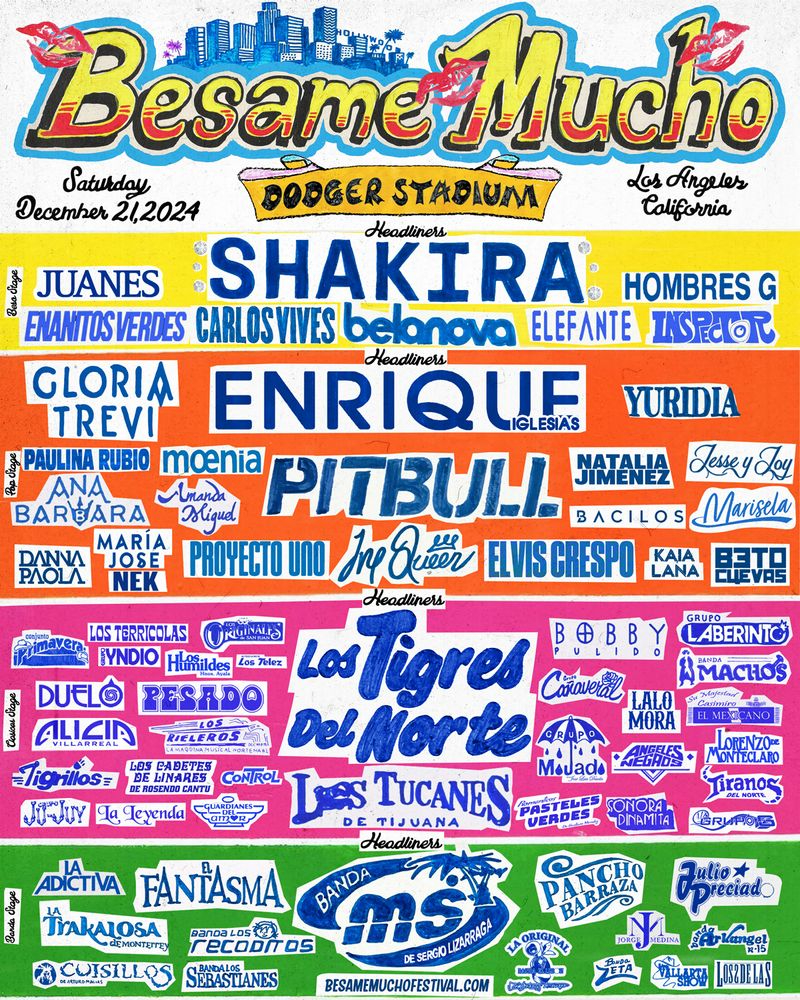Lineup oficial del Festival Bésame Mucho 2024