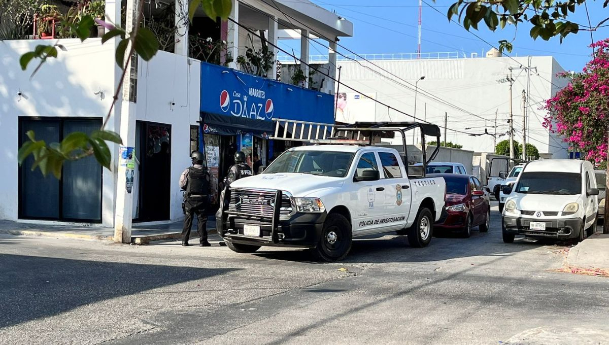 Agentes de seguridad arribaron al sitio en la zona de tolerancia en Cancún