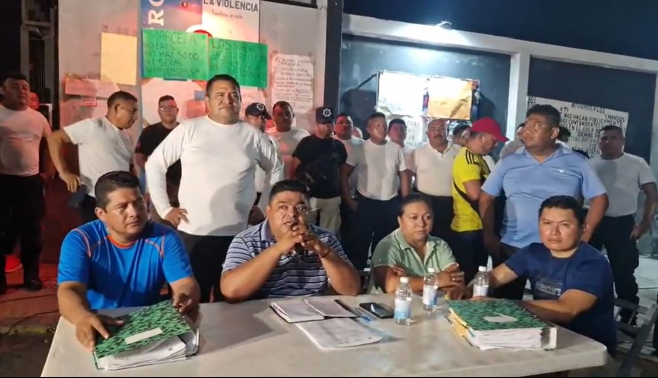 Policías de Campeche y cesados piden respaldo de la ciudadanía