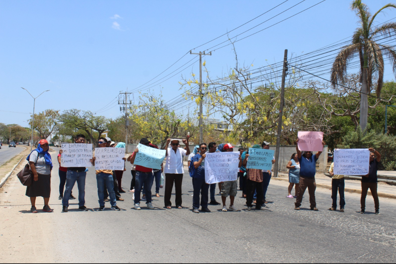 La protesta ocasionó caos vial para quienes se dirían al Sur de la Ciudad de Mérida