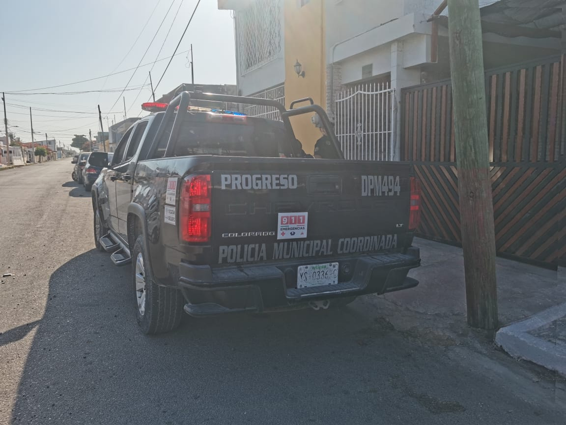 La policía acordonó el área en Progreso