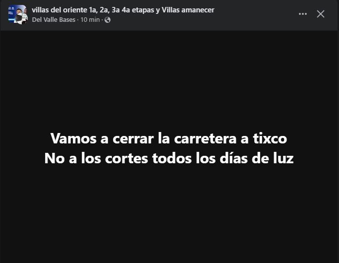 Vecinos temen que el servicio eléctrico tarde en regresar