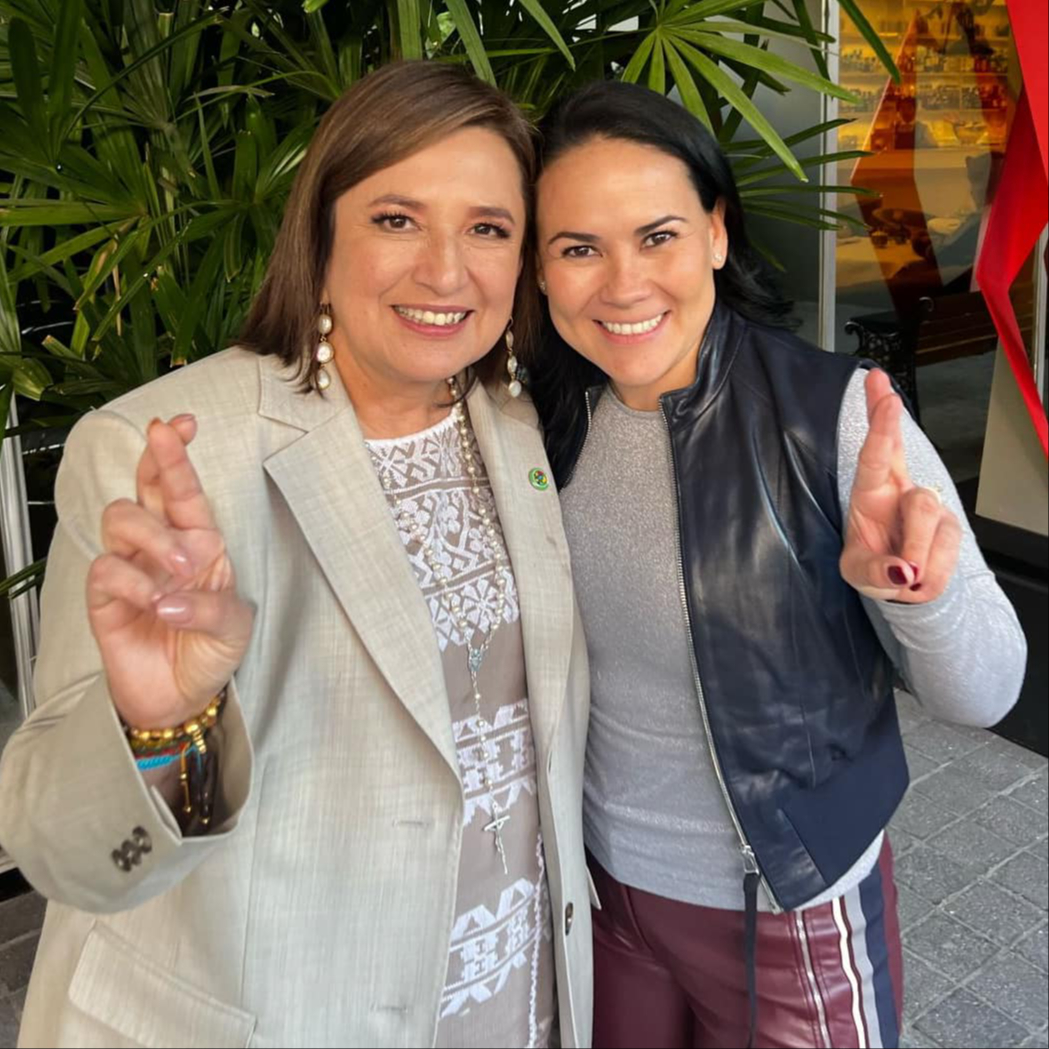 En febrero compartió una foto con la candidata Xóchitl Gálvez