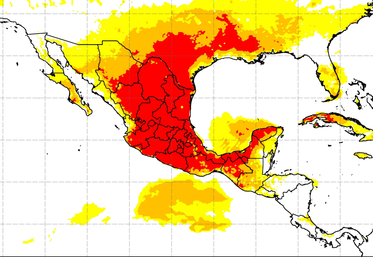 Las entidades de México que superarán los 48°C