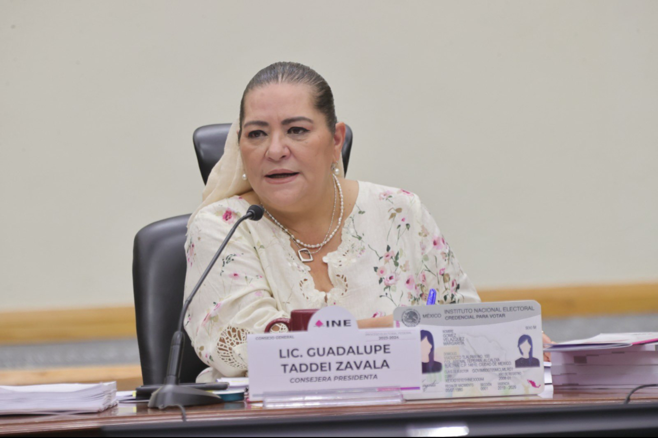 Guadalupe Taddei Zavala, presidenta del Consejo General del INE