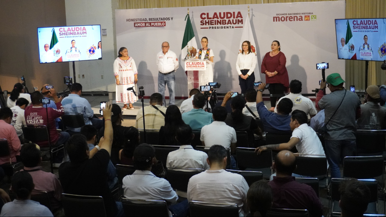 La candidata morenista refrendo sus propuestas para el bienestar de Campeche