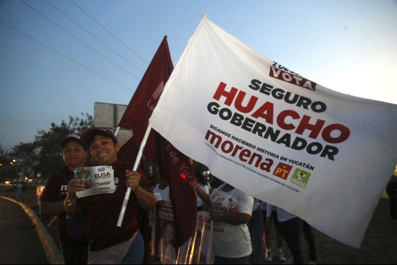 Así apoyan a 'Huacho' Díaz Mena en el fraccionamiento Las Américas de Mérida