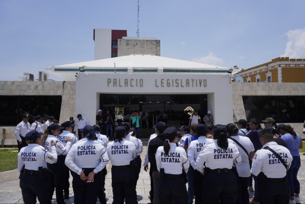 La manifestación de policías lleva 88 días en Campeche