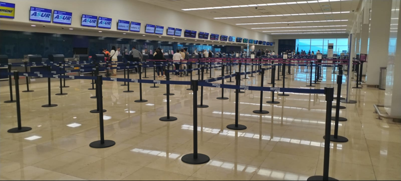 Los vuelos en el aeropuerto de Mérida no registran contratiempos