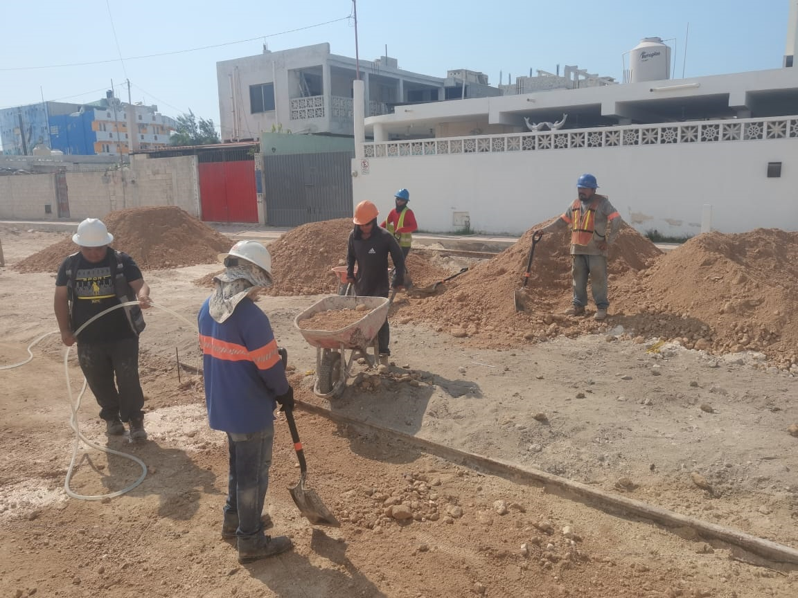 Se trata de una esquina donde las excavaciones permitieron llegar a los artefactos ensamblados