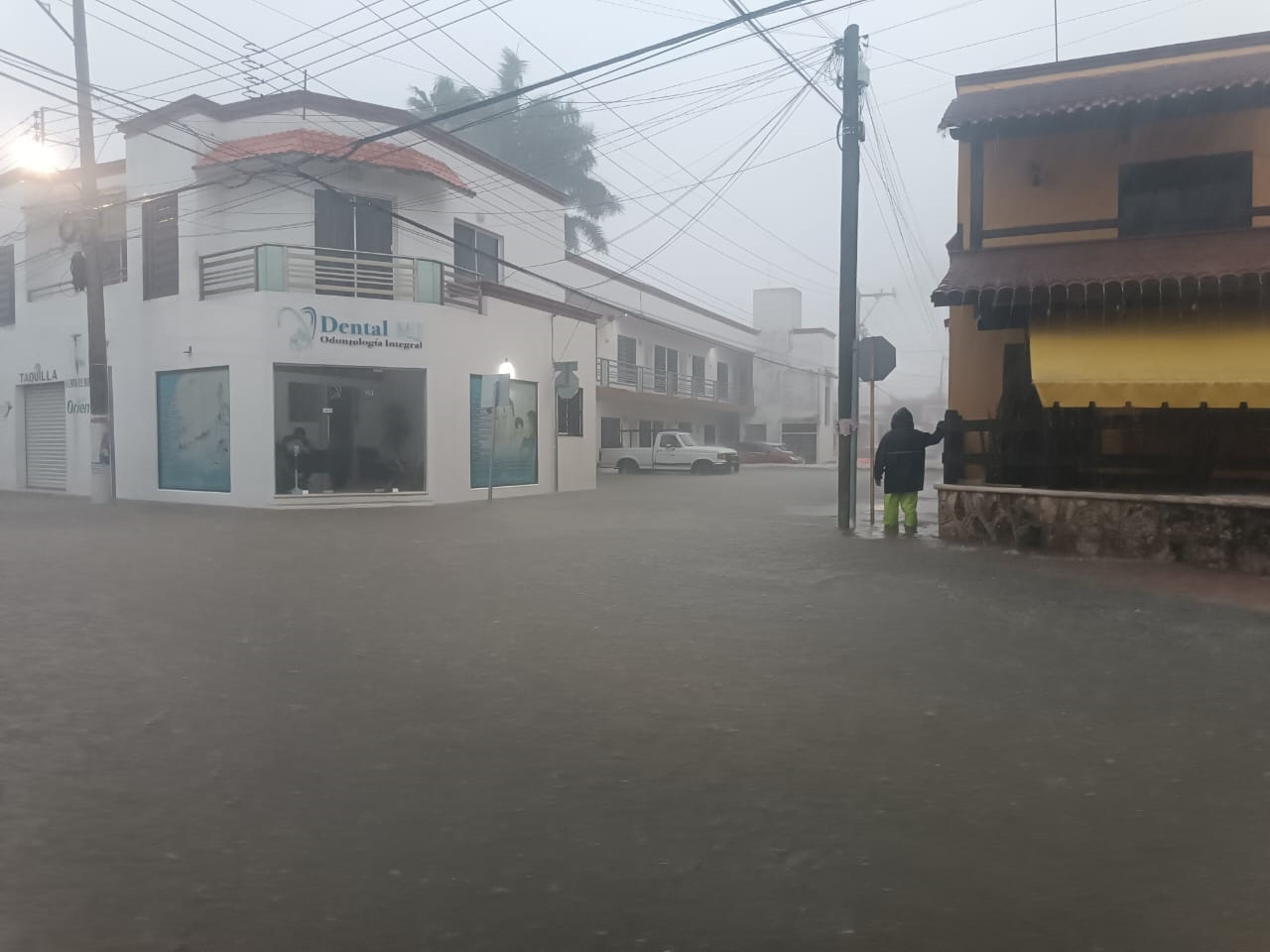 Las calles de Tizimín quedaron inundadas