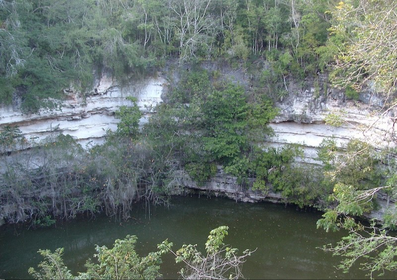 Los restos óseos fueron hallados a 300 metros del cenote