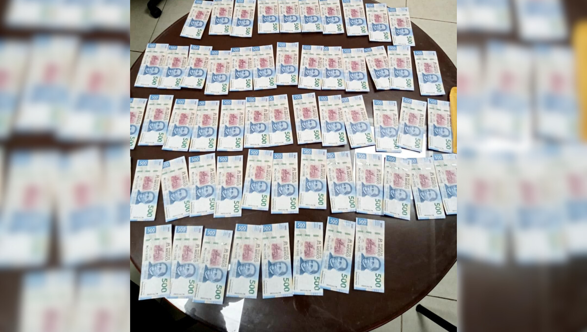 Medio millón de pesos falsos y cuatro detenidos de Tabasco tras reporte anónimo
