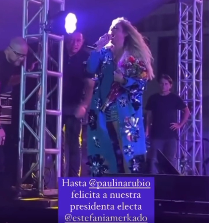 Publicaciones sobre el comentario de Paulina Rubio en Playa del Carmen