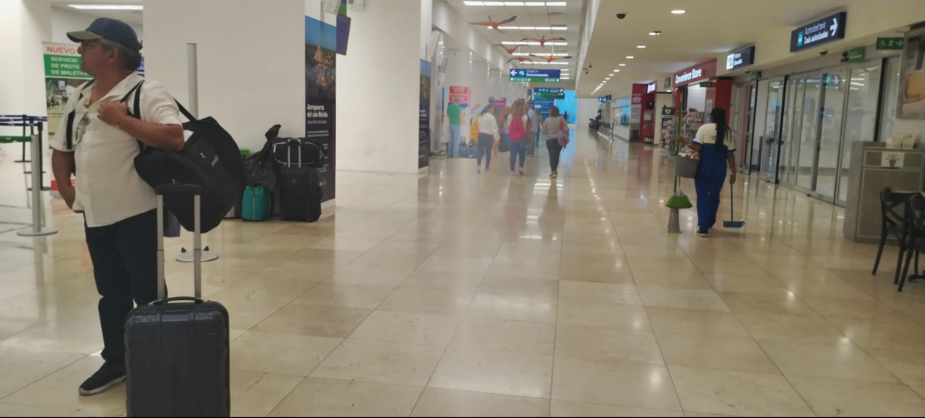 Aeropuerto de Mérida opera sin retrasos pese a las lluvias