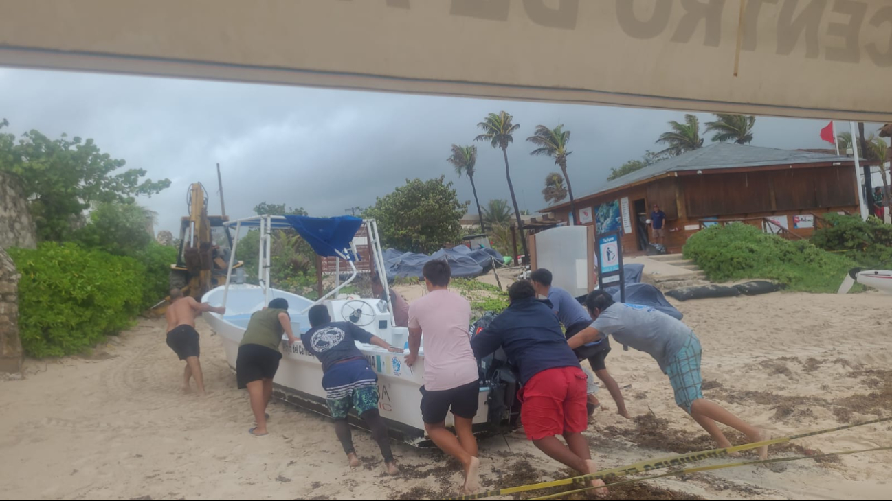 Las lluvias en Tulum no cesan, por lo que existe una alerta en la costa de Quintana Roo