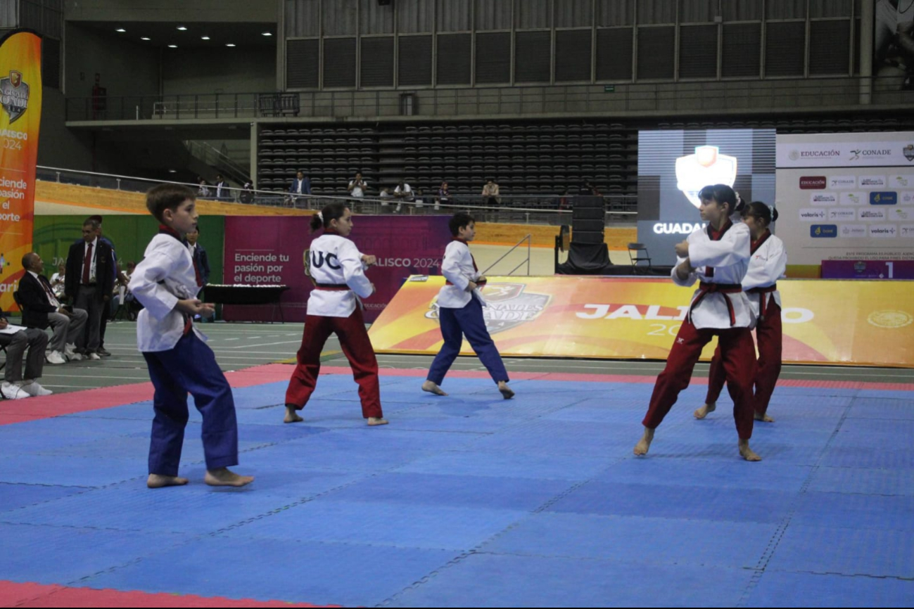 Competencia de taekwondo en los Nacionales de la CONADE