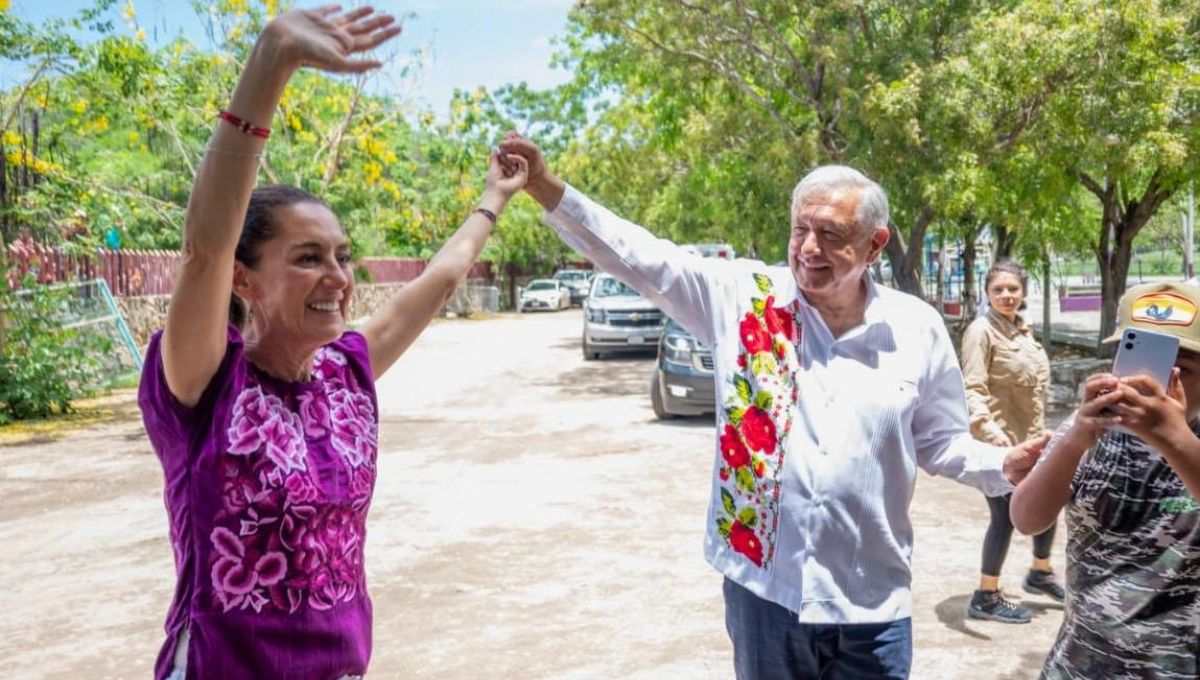 El Presidente de México, Andrés Manuel López Obrador y la virtual presidenta electa, Claudia Sheinbaum