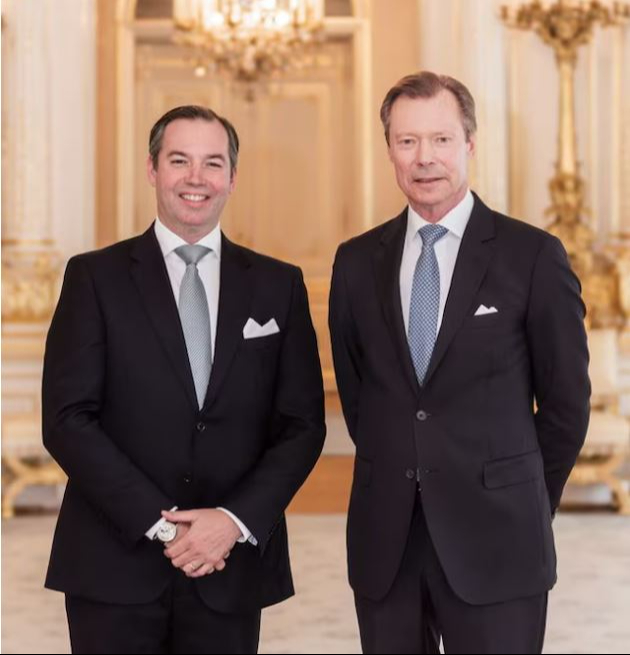 El gran duque de Luxemburgo y el príncipe heredero Guillermo
