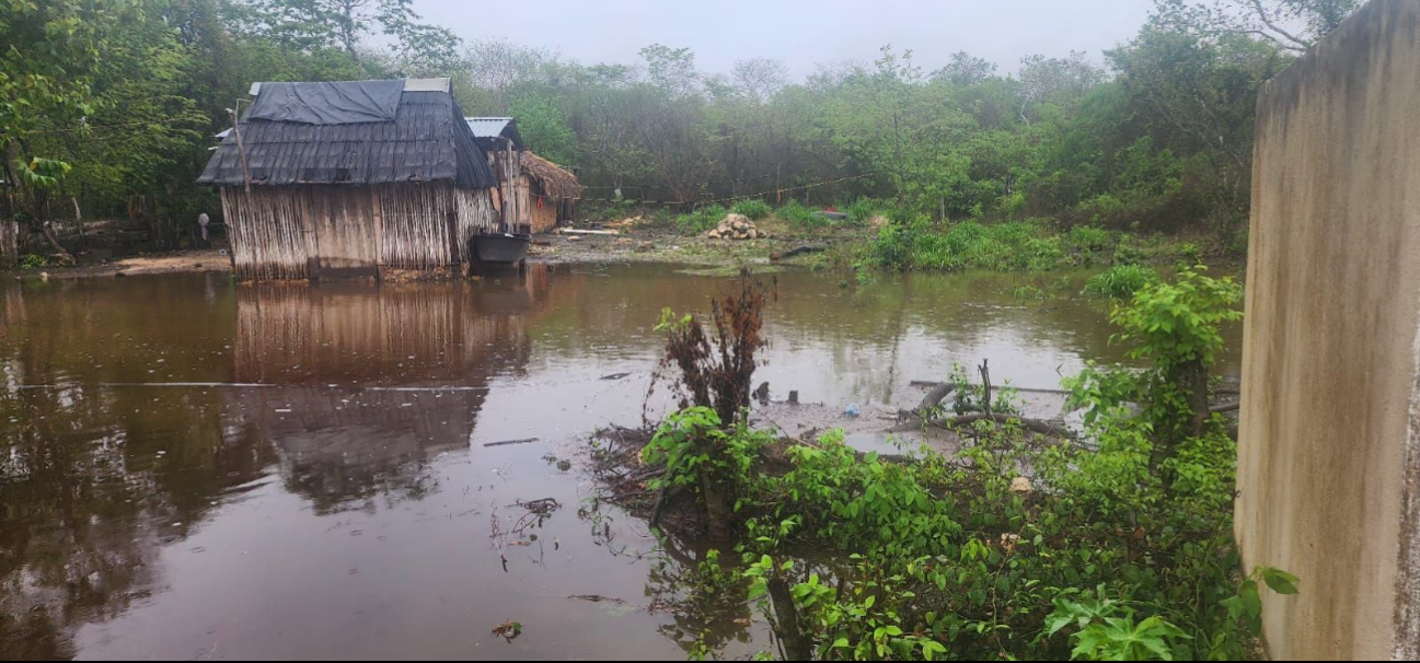  Alerta en Chun Ek; la aguada podría desbordarse por  fuertes lluvias       