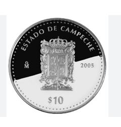 La moneda es representativa de Campeche