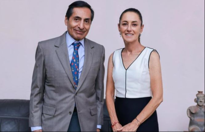 Rogelio Ramírez y la presidenta electa, Claudia Sheinbaum