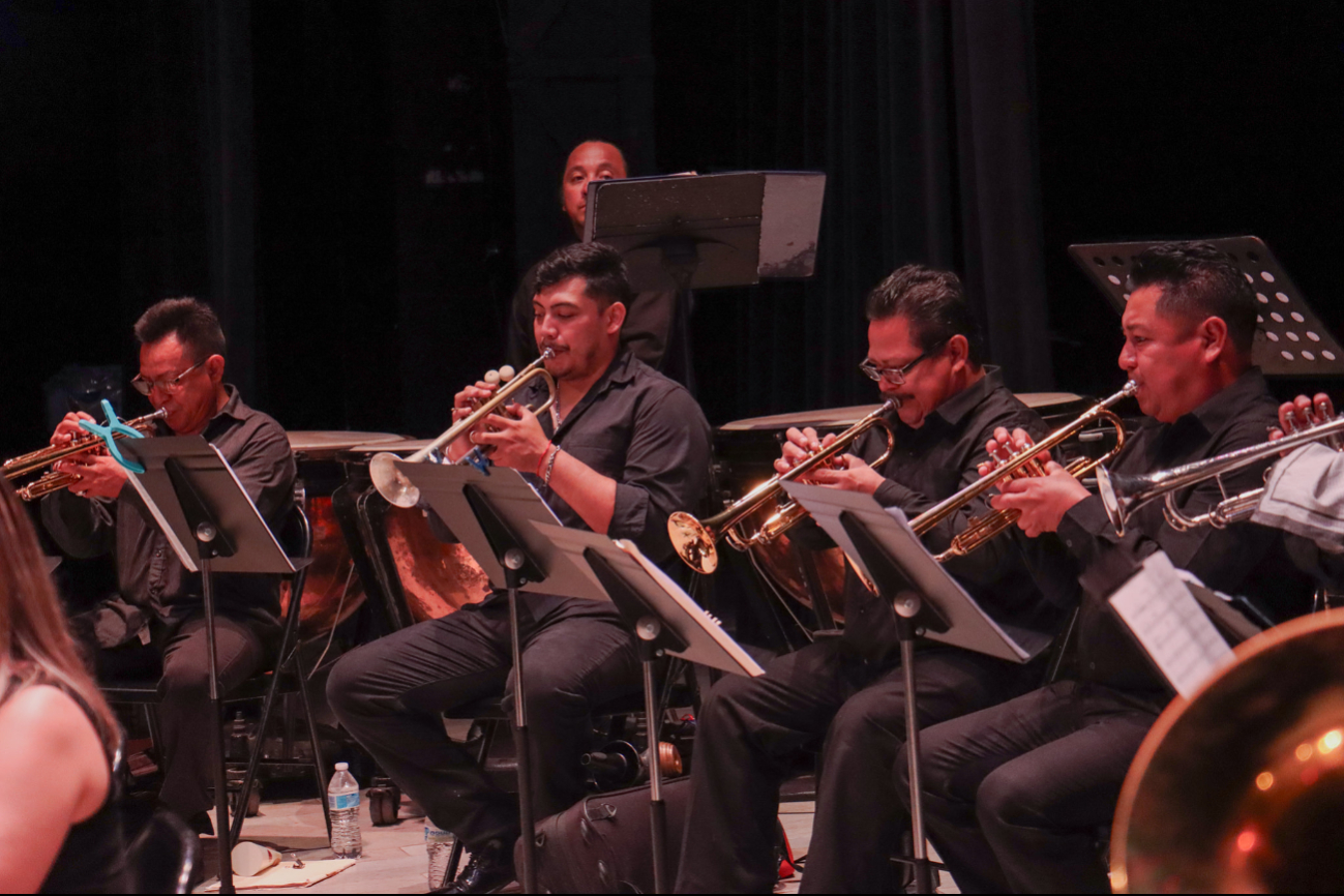 Se prepara la banda de música del Gobierno del Estado de Campeche