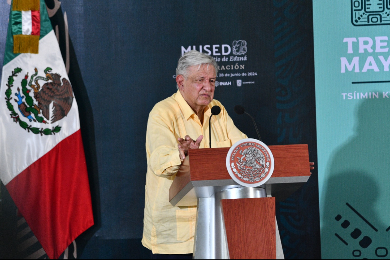 Andrés Manuel López Obrador en Edzná