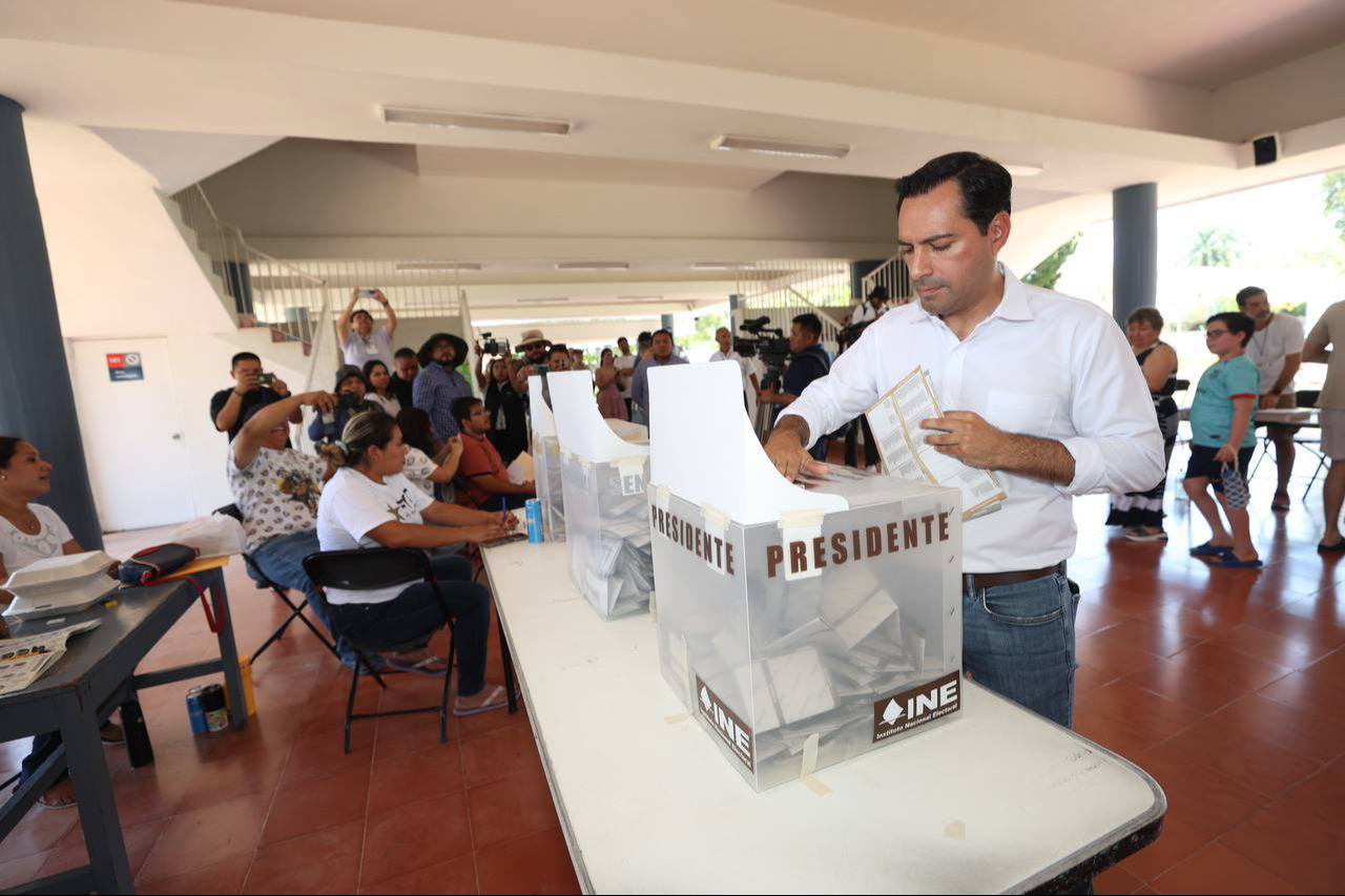 Mauricio Vila durante el proceso electoral del domingo 2 de junio