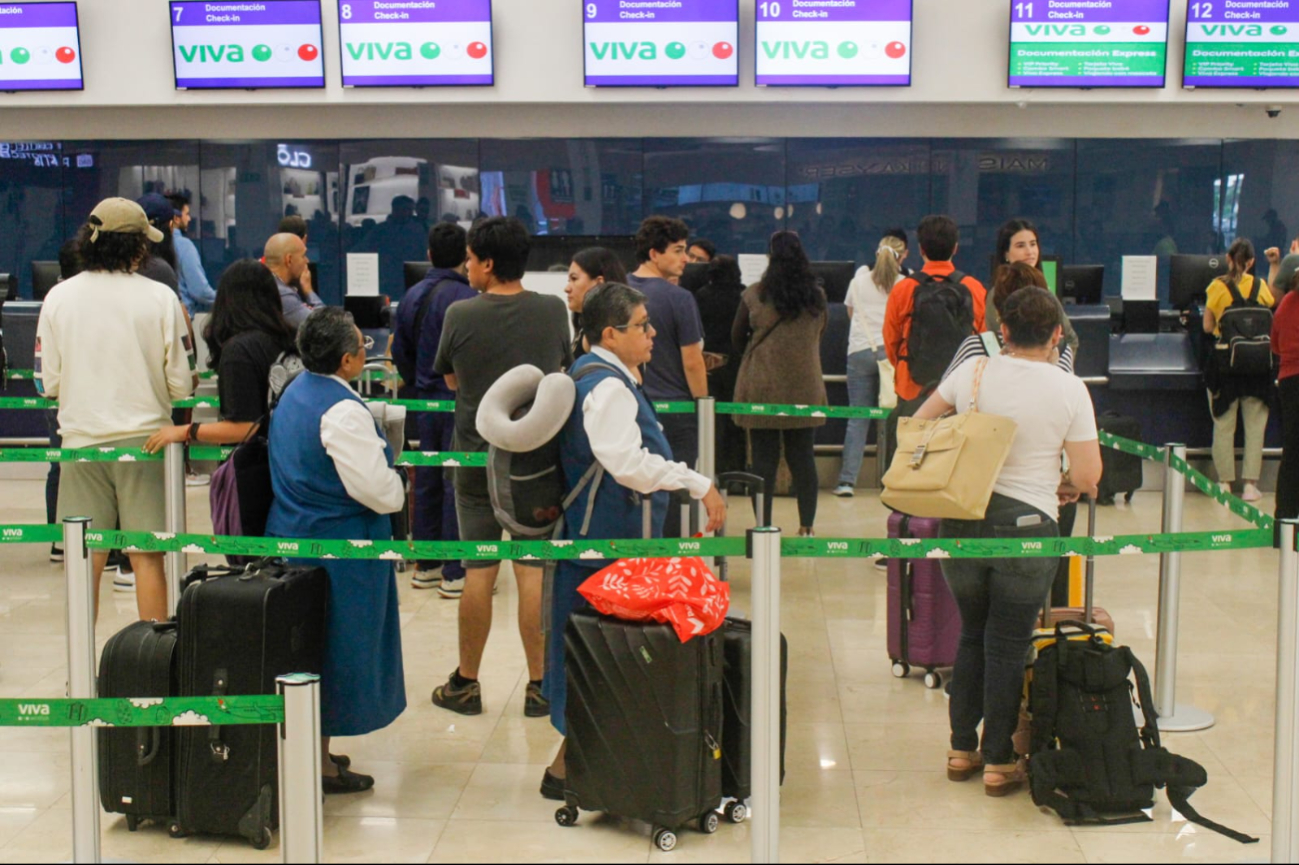 VivaAerobus  cancela cinco vuelos en el aeropuerto de Mérida este domingo