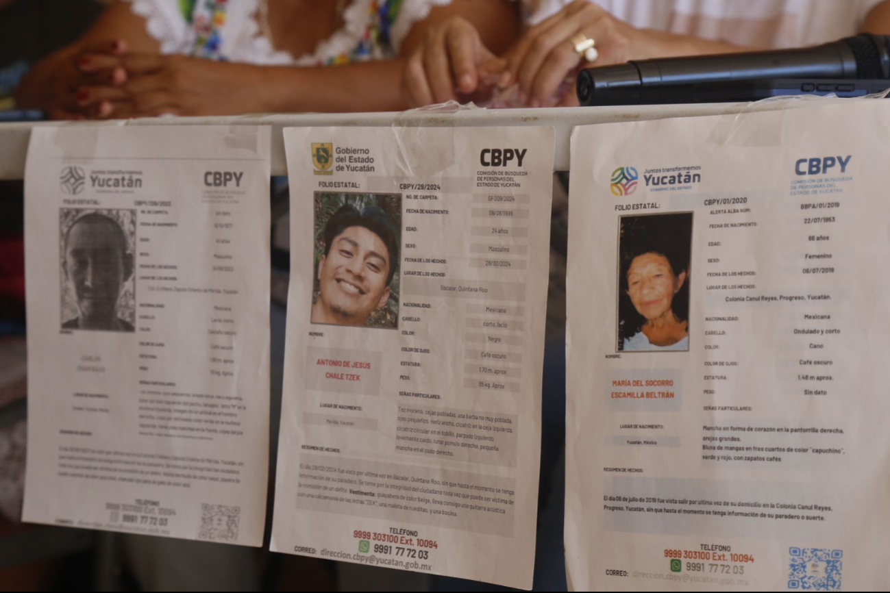 En Yucatán, hay más de 300 casos activos de personas desaparecidas
