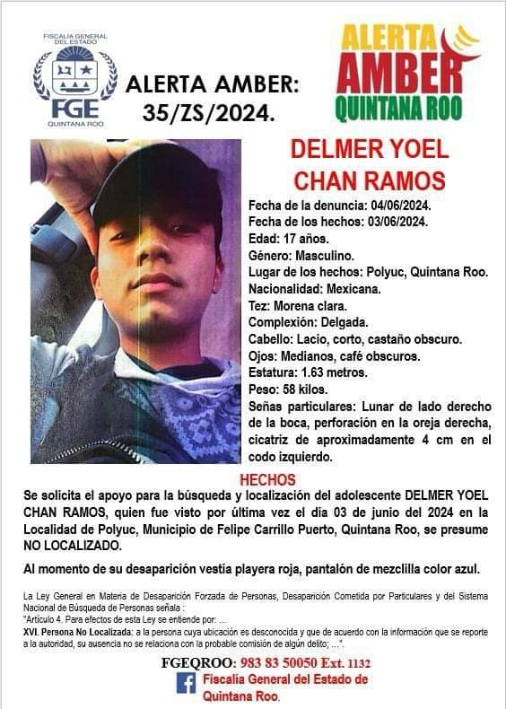 Por el menor fue activada la Alerta Amber