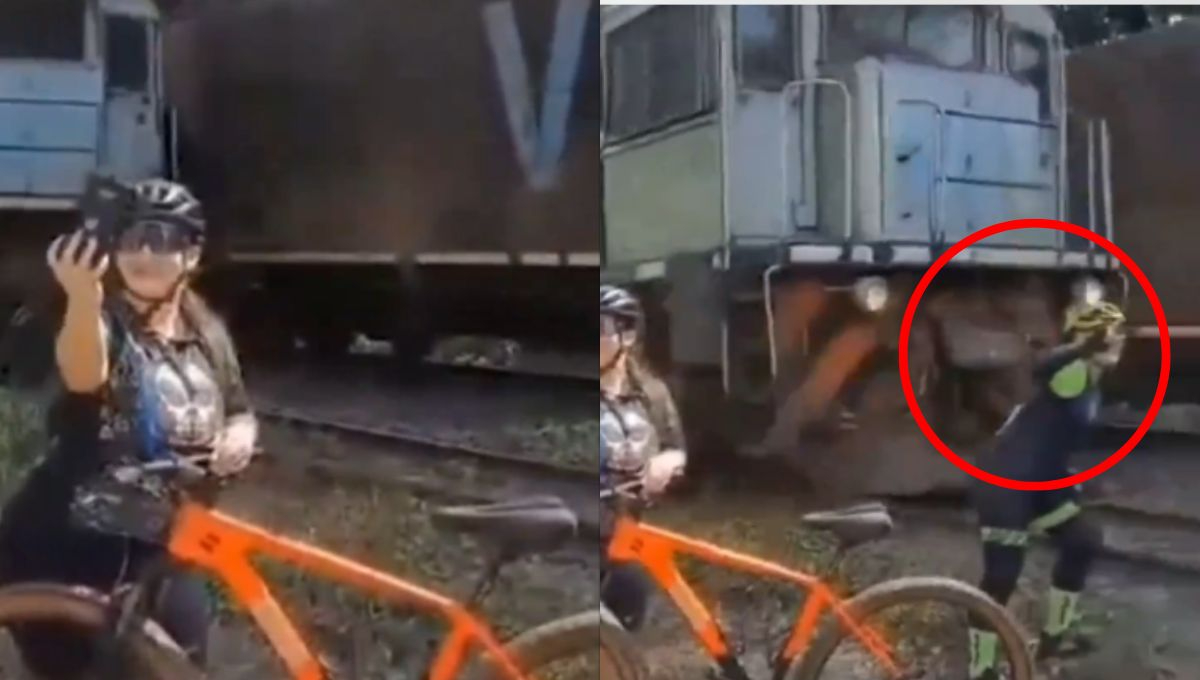 Mujer brasileña es golpeada por un tren al intentar tomarse una selfie