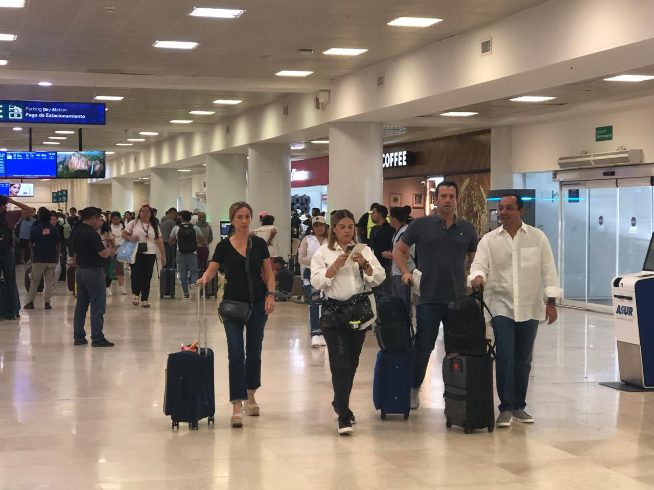 Aeropuerto Internacional de Cancún este lunes 1 de julio de 2024