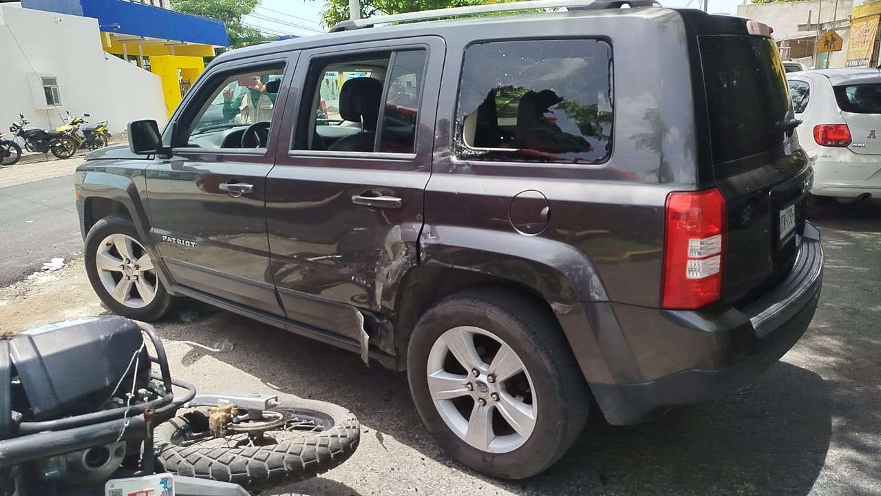 El accidente se produjo por un giro inesperado de la camioneta.