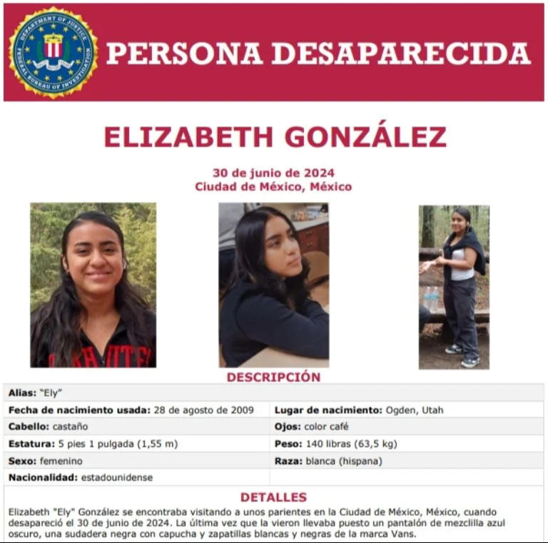 Ficha de búsqueda de Elizabeth González