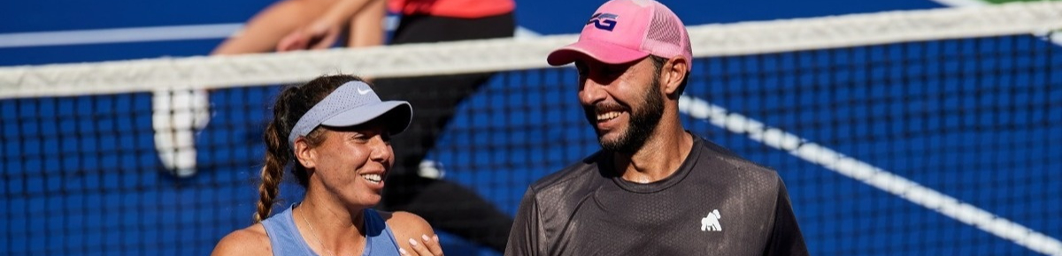 iuliana Olmos y Santiago González celebran su pase a semifinales de dobles mixtos en Wimbledon