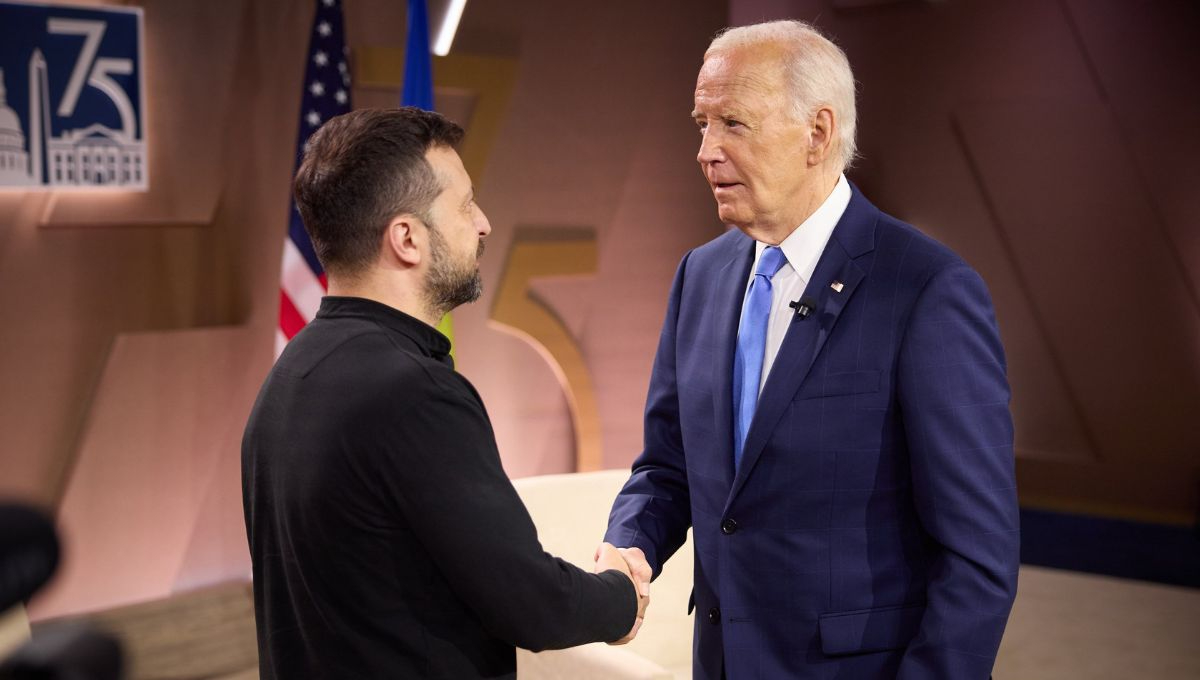 Volodímir Zelenski y Joe Biden en Washington D.C.