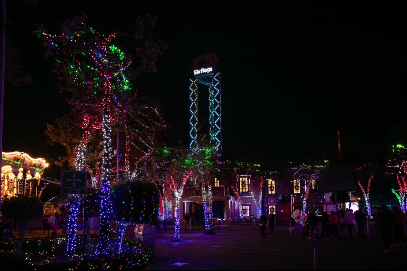 Six Flags durante Navidad