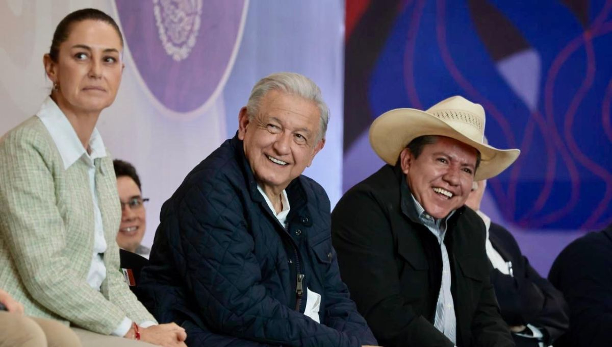 Andres Manuel López Obrador acudió acompañado de la virtual presidenta electa, Claudia Sheinbaum en su gira por Zacatecas