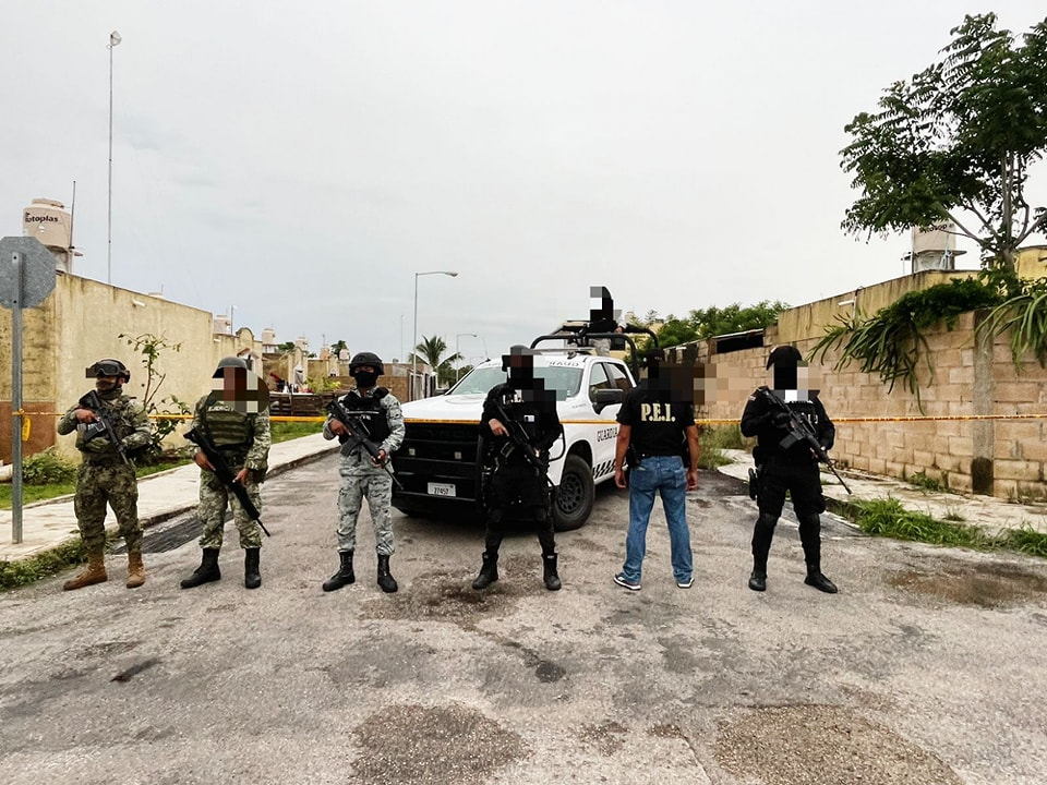 SSP Yucatán asegura drogas y cartuchos en un cateo en Valladolid