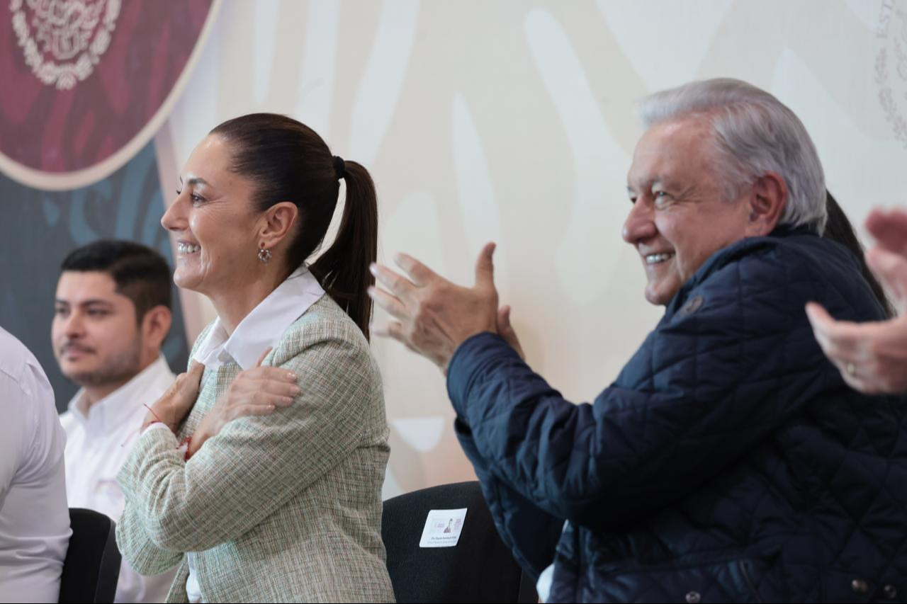 Claudia Sheinbaum y Andrés Manuel López Obrador visitan Zacatecas