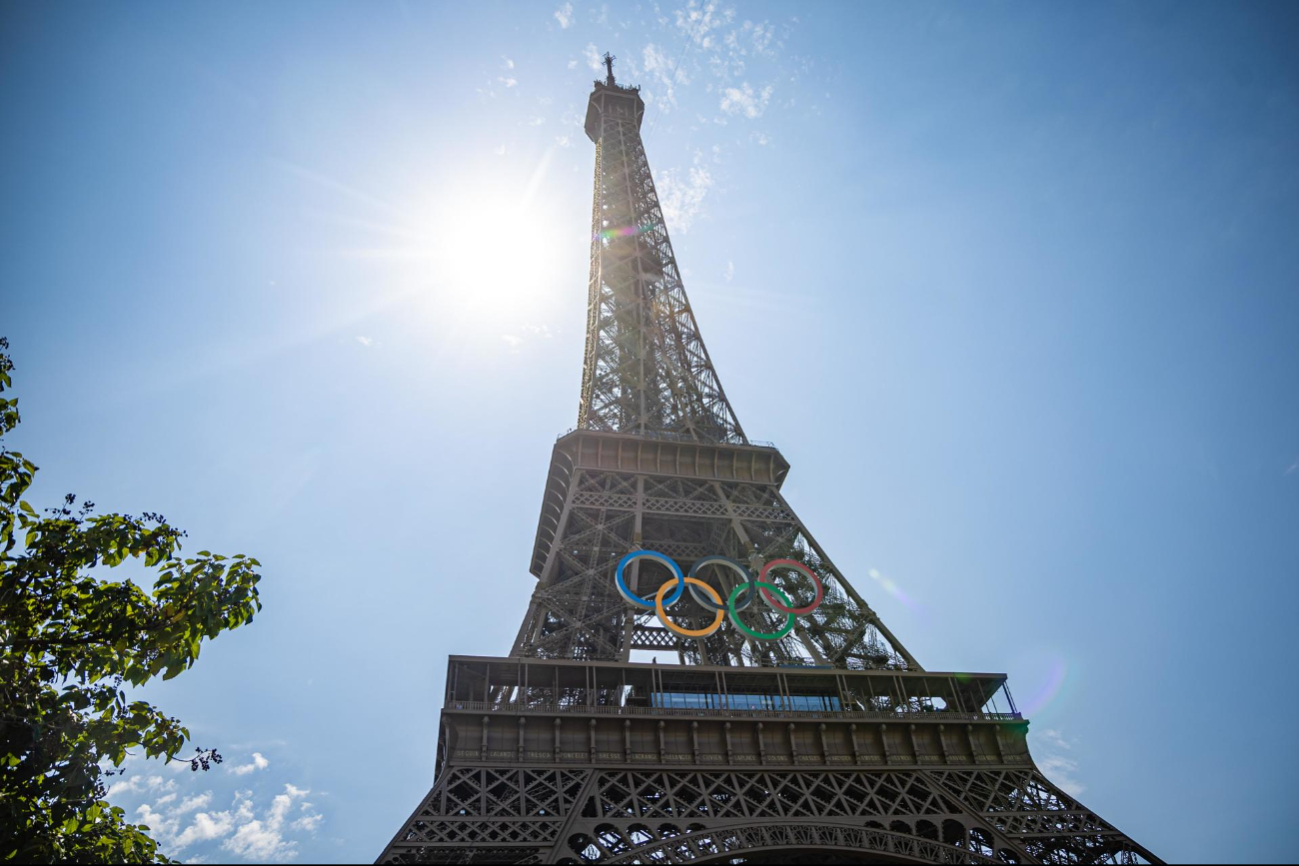 Los aros olímpicos en París