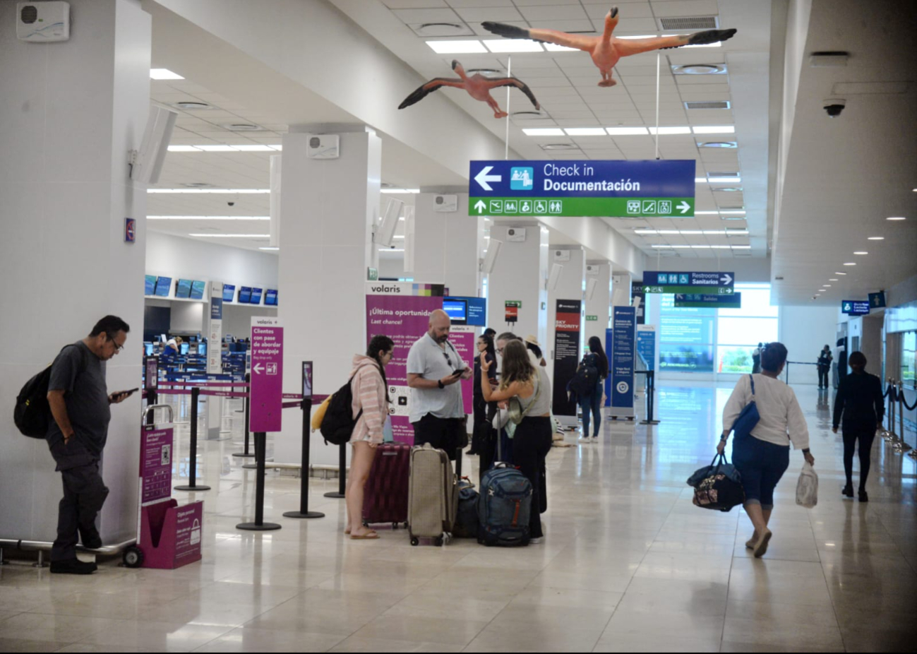 Se mantiene la afluencia de viajeros en el aeropuerto de Mérida
