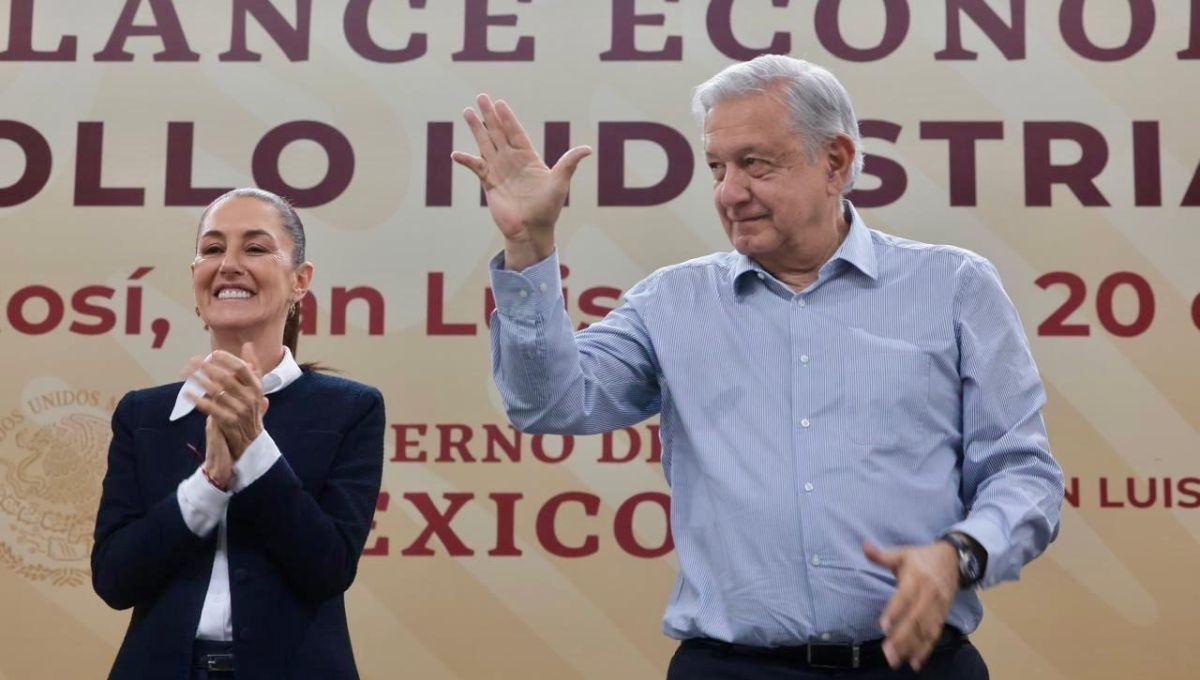 El presidente Andrés Manuel López Obrador en San Luis Potosí destacó logros de su administración