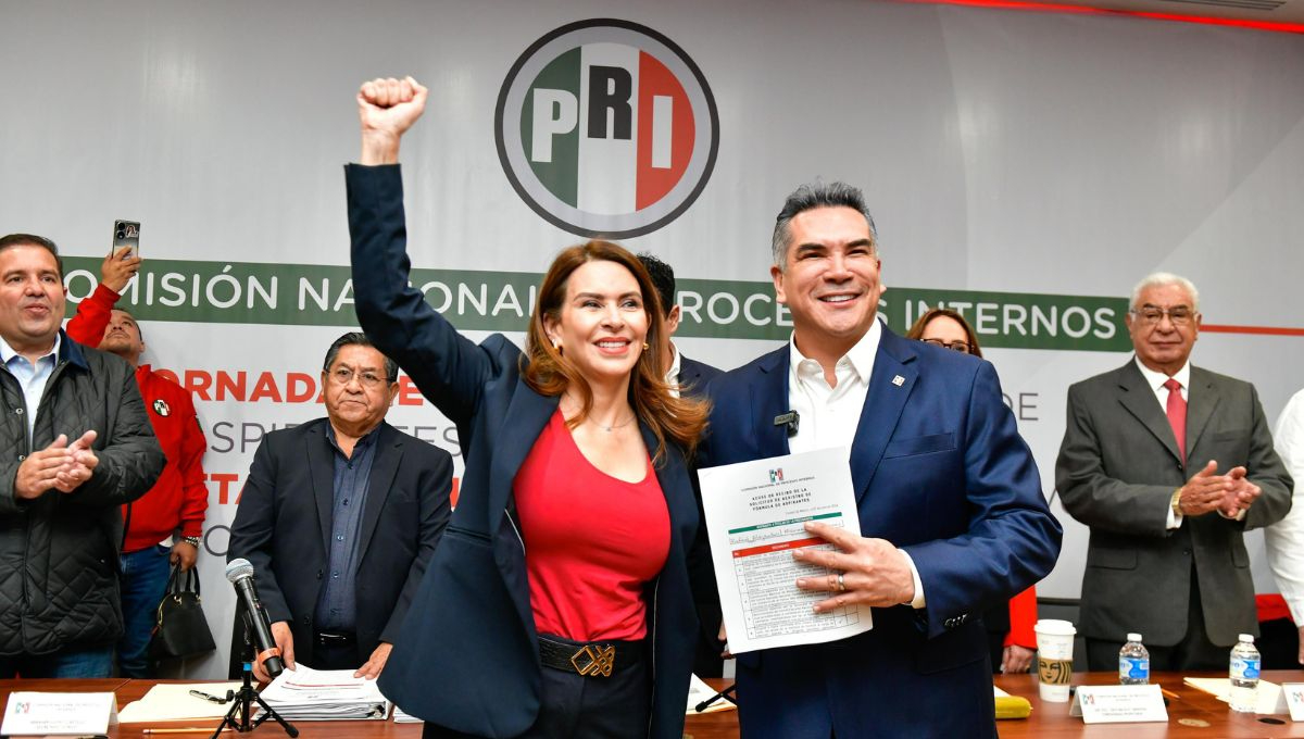 Alejandro 'Alito' Moreno realizó su registro para buscar la reelección en la dirigencia nacional del PRI