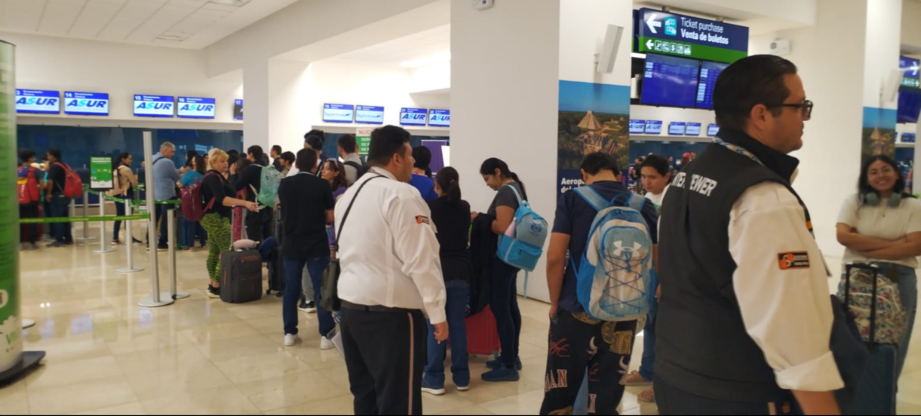 El vuelo se regresó a la CDMX después de llegar a Mérida