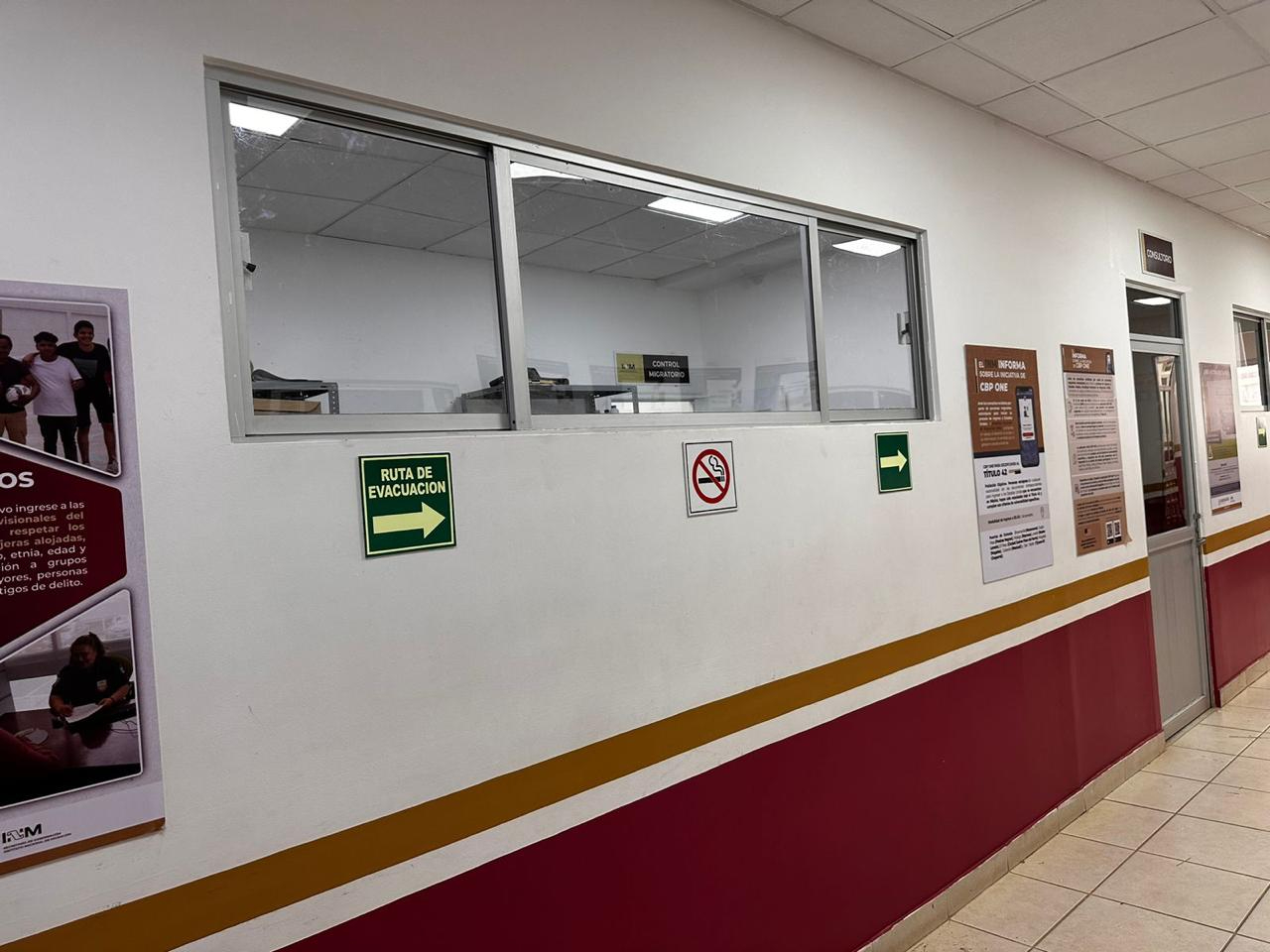 Interior de la Estación Migrante en Zacatecas